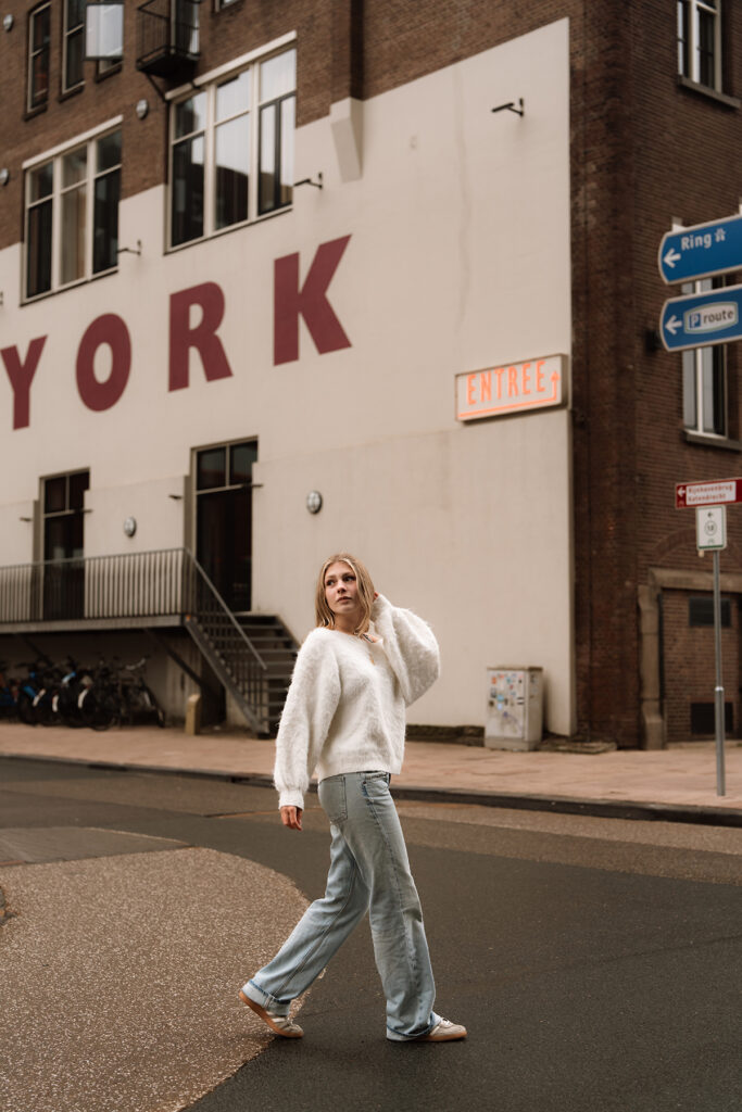 Fotoshoot op de wilhelminapier Rotterdam